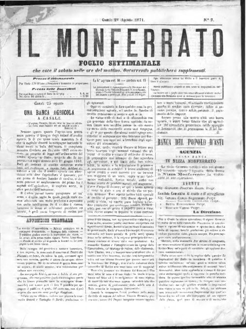 Il Monferrato - Edizione 7 del 26/08/1871